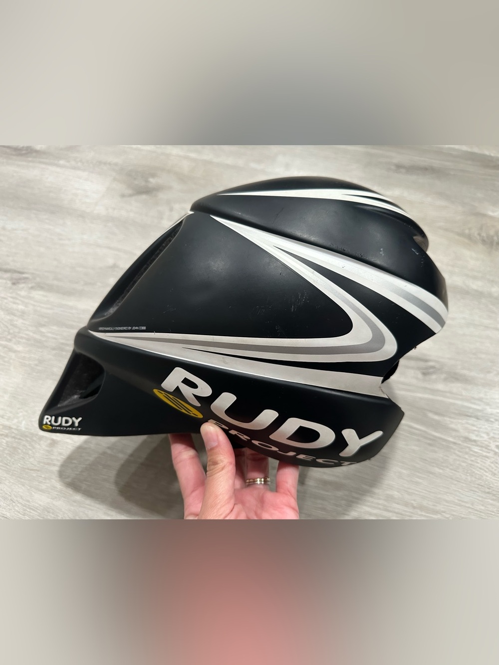 CH167 Rudy Project Wingspan Cycling Bike Racing Helmet Black Size Medium 54-59cm